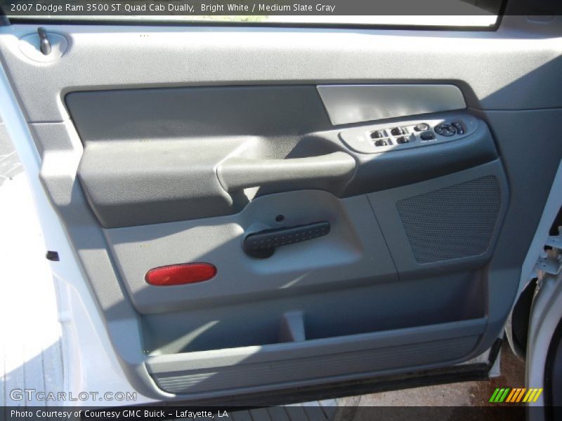 Bright White / Medium Slate Gray 2007 Dodge Ram 3500 ST Quad Cab Dually
