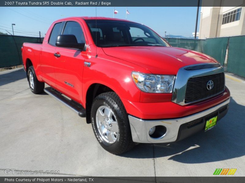 Radiant Red / Beige 2007 Toyota Tundra SR5 Double Cab