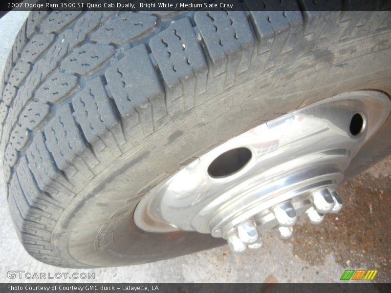 Bright White / Medium Slate Gray 2007 Dodge Ram 3500 ST Quad Cab Dually