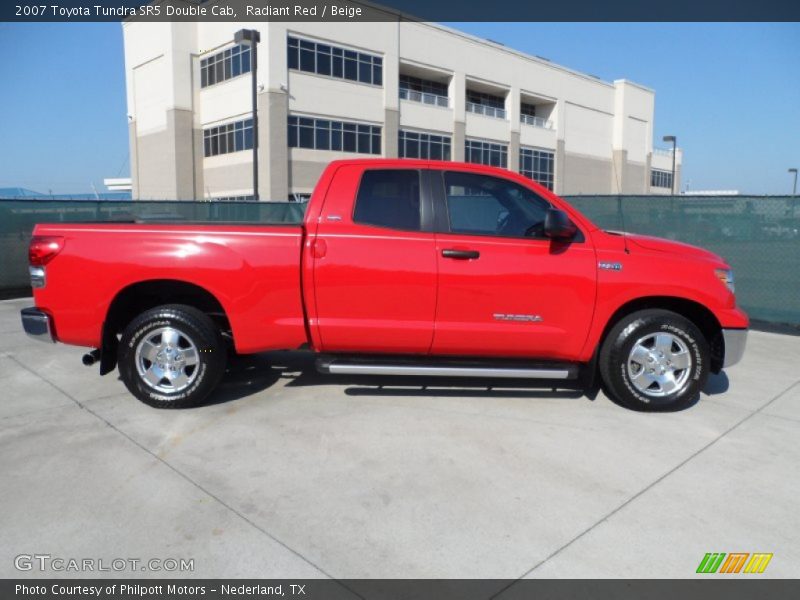 Radiant Red / Beige 2007 Toyota Tundra SR5 Double Cab