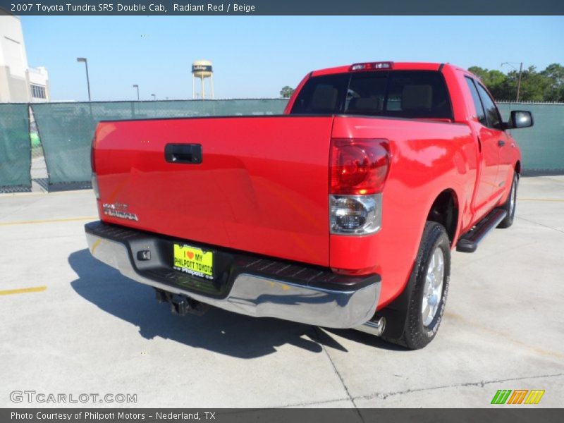 Radiant Red / Beige 2007 Toyota Tundra SR5 Double Cab