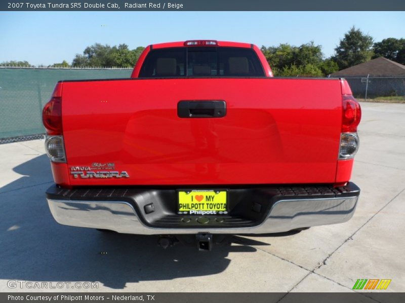 Radiant Red / Beige 2007 Toyota Tundra SR5 Double Cab