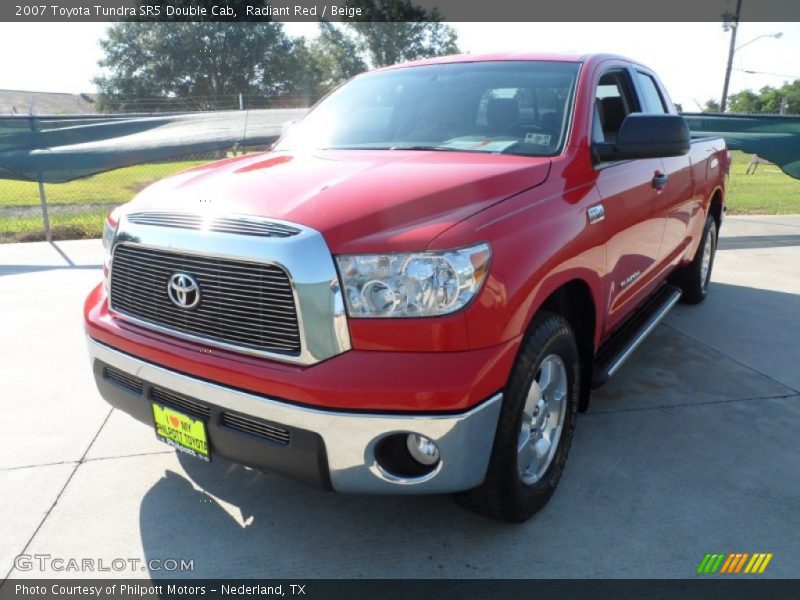 Radiant Red / Beige 2007 Toyota Tundra SR5 Double Cab