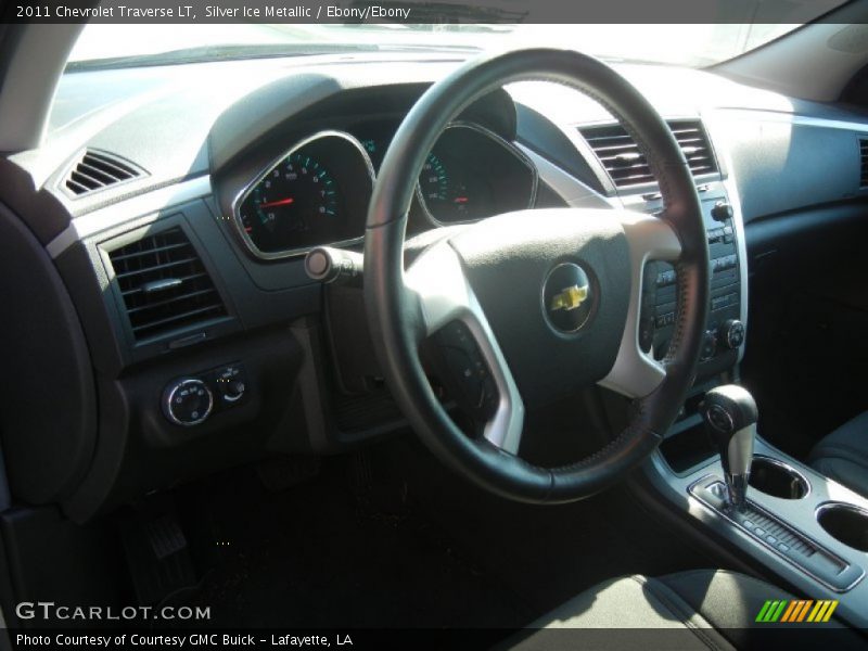 Silver Ice Metallic / Ebony/Ebony 2011 Chevrolet Traverse LT