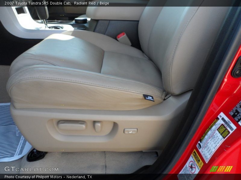 Radiant Red / Beige 2007 Toyota Tundra SR5 Double Cab