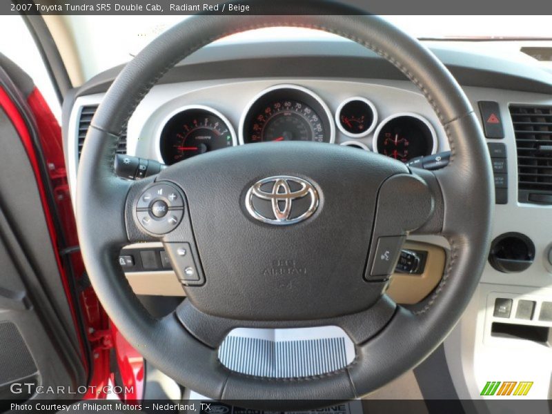 Radiant Red / Beige 2007 Toyota Tundra SR5 Double Cab