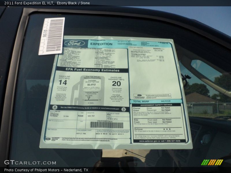  2011 Expedition EL XLT Window Sticker