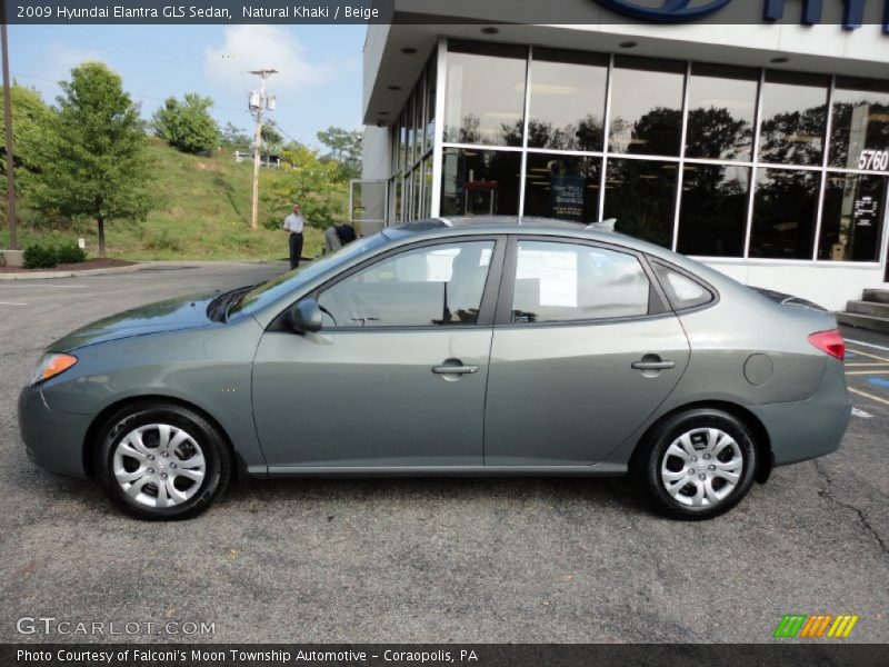 Natural Khaki / Beige 2009 Hyundai Elantra GLS Sedan