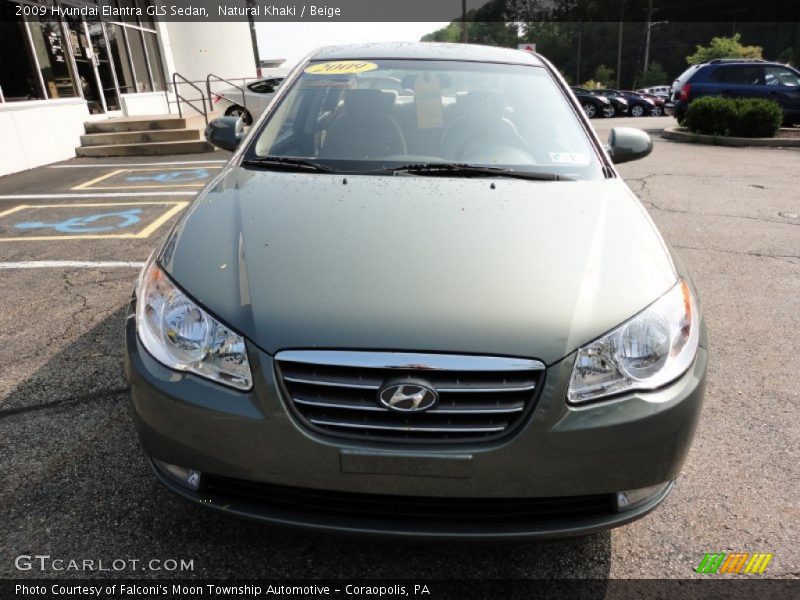 Natural Khaki / Beige 2009 Hyundai Elantra GLS Sedan