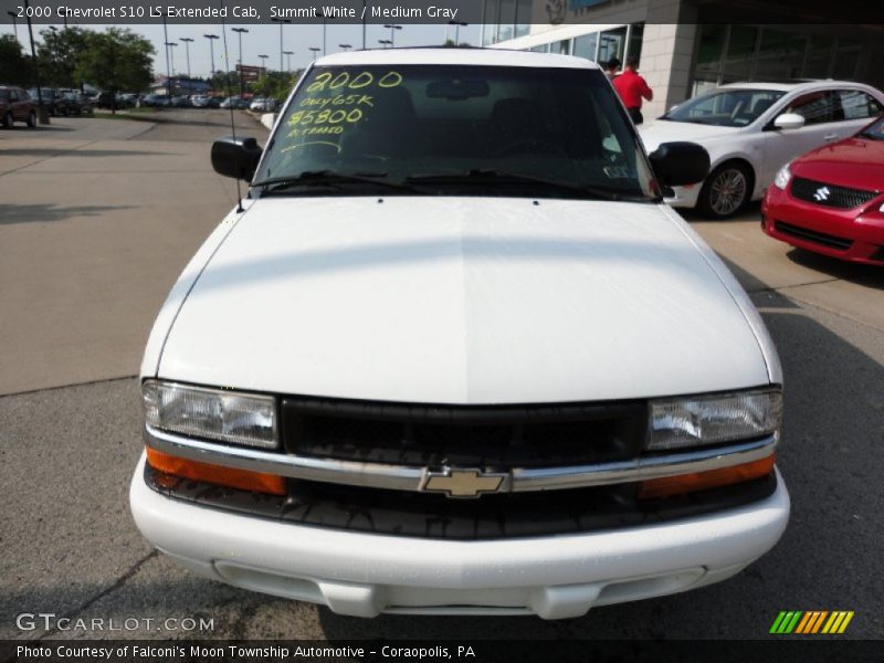 Summit White / Medium Gray 2000 Chevrolet S10 LS Extended Cab