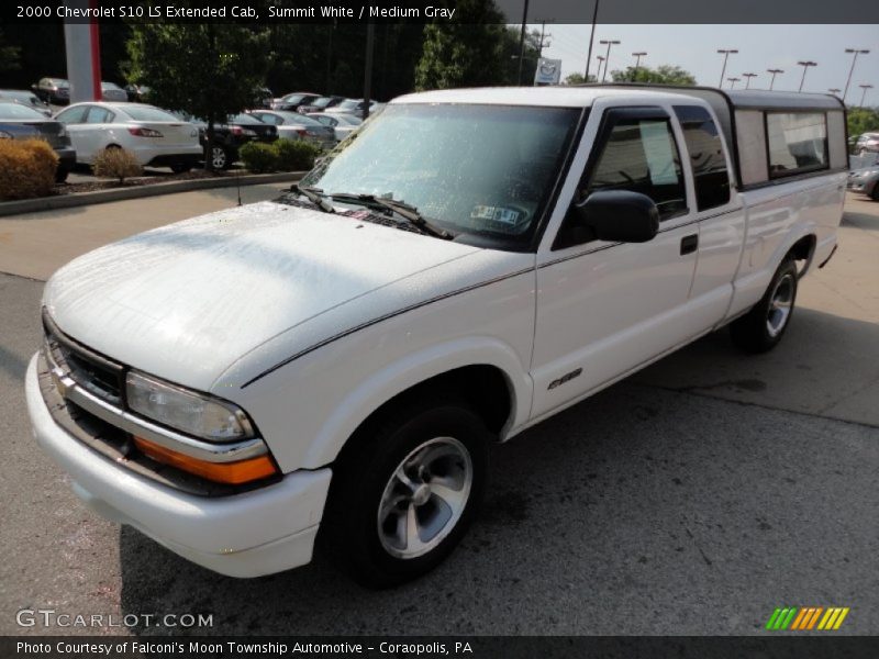 Summit White / Medium Gray 2000 Chevrolet S10 LS Extended Cab