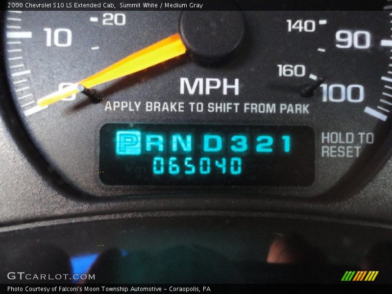 Summit White / Medium Gray 2000 Chevrolet S10 LS Extended Cab