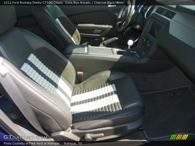  2011 Mustang Shelby GT500 Coupe Charcoal Black/White Interior