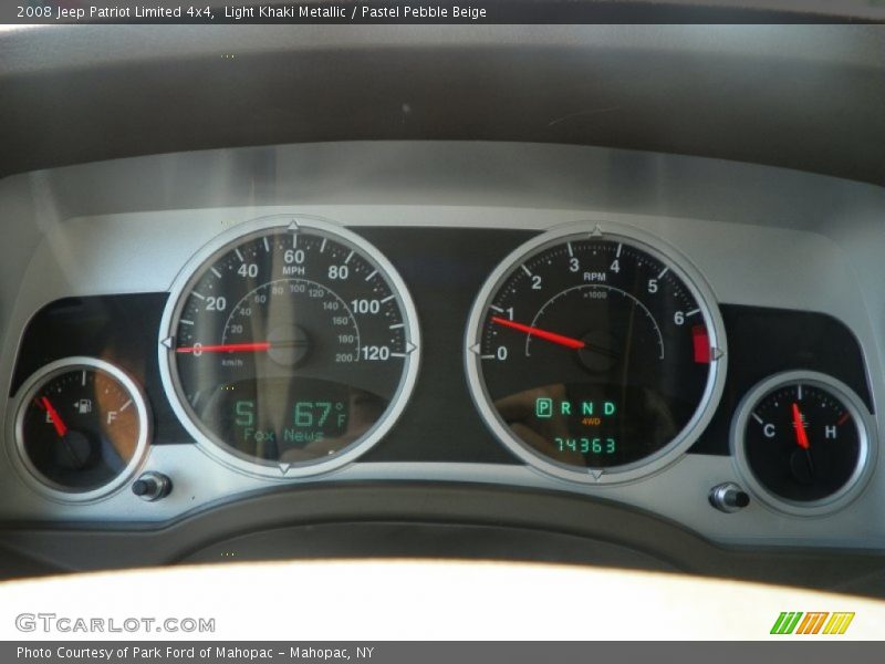 Light Khaki Metallic / Pastel Pebble Beige 2008 Jeep Patriot Limited 4x4