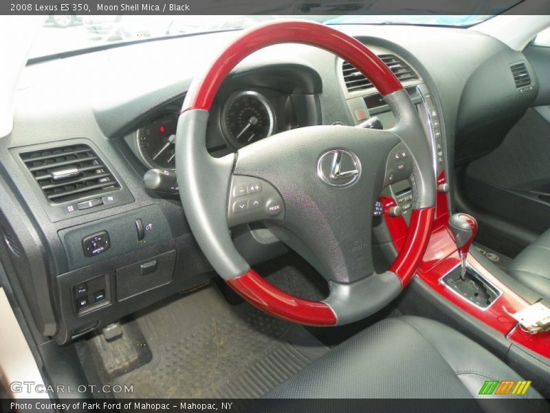Moon Shell Mica / Black 2008 Lexus ES 350