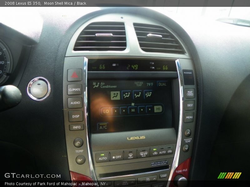 Moon Shell Mica / Black 2008 Lexus ES 350