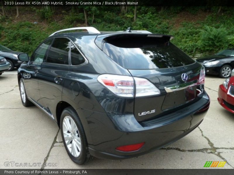 Smokey Granite Mica / Black/Brown Walnut 2010 Lexus RX 450h AWD Hybrid