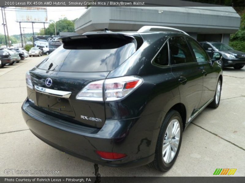 Smokey Granite Mica / Black/Brown Walnut 2010 Lexus RX 450h AWD Hybrid