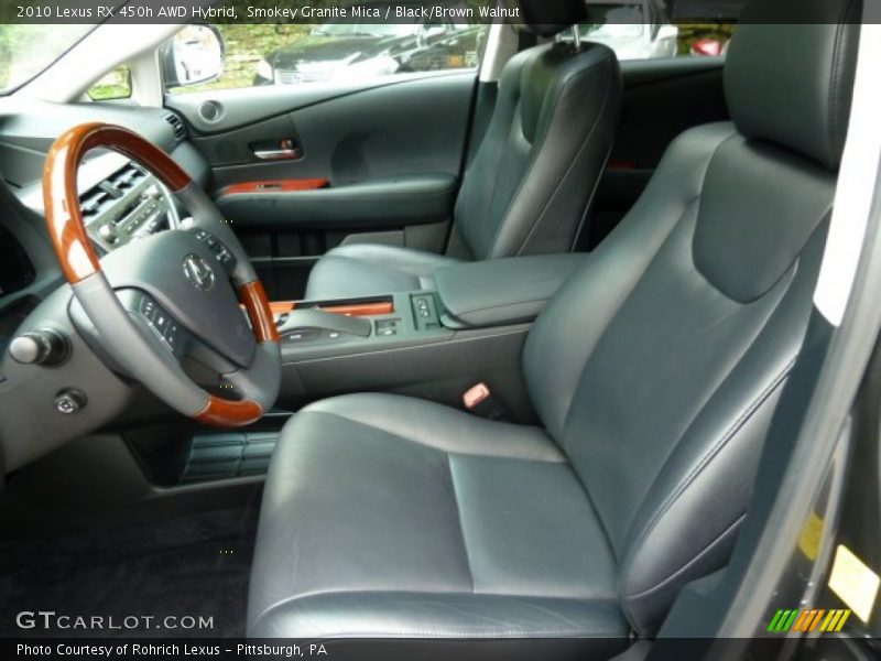  2010 RX 450h AWD Hybrid Black/Brown Walnut Interior