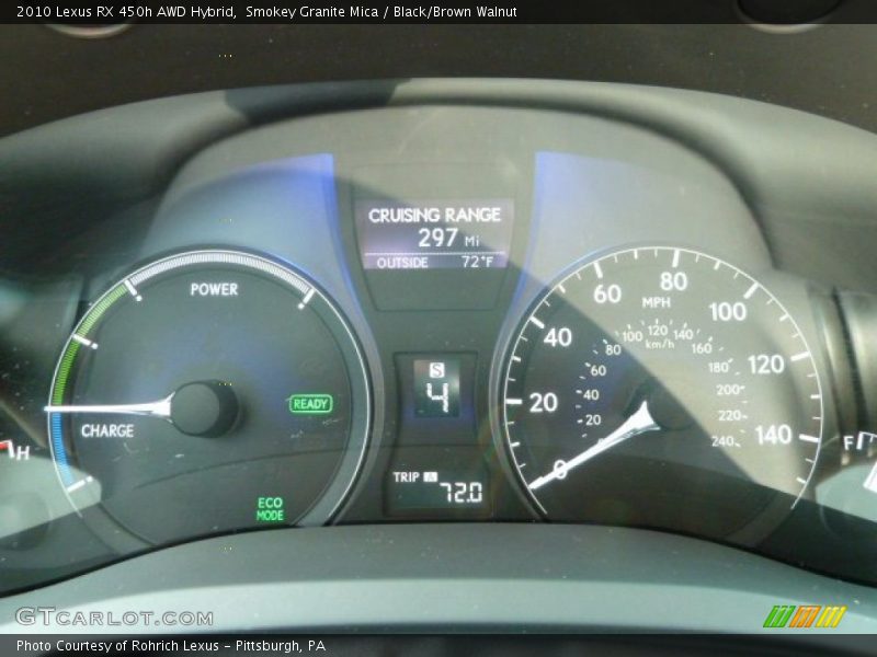 Smokey Granite Mica / Black/Brown Walnut 2010 Lexus RX 450h AWD Hybrid