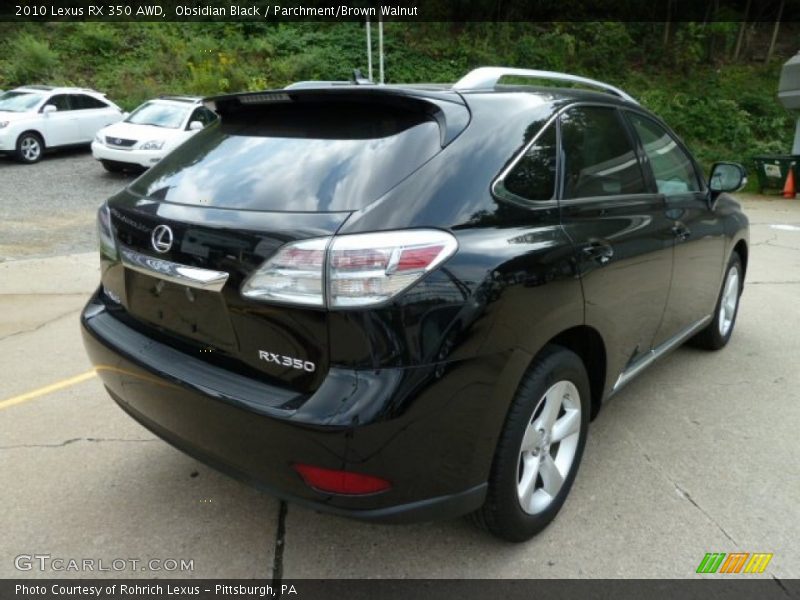 Obsidian Black / Parchment/Brown Walnut 2010 Lexus RX 350 AWD