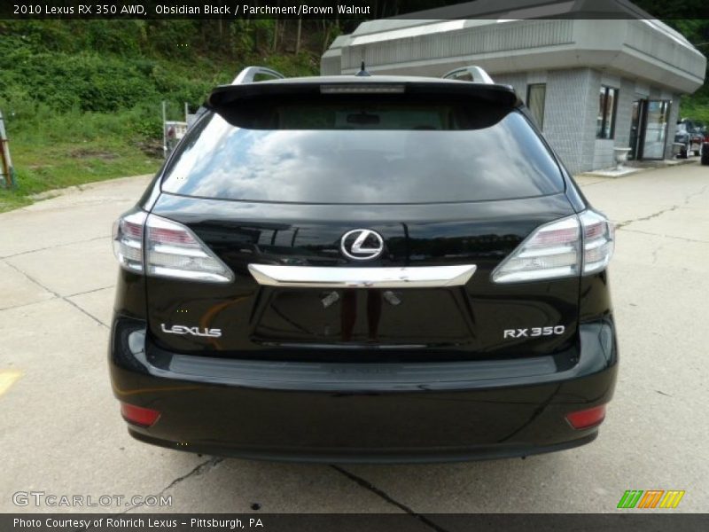 Obsidian Black / Parchment/Brown Walnut 2010 Lexus RX 350 AWD