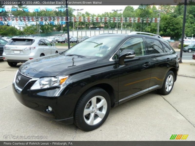 Obsidian Black / Parchment/Brown Walnut 2010 Lexus RX 350 AWD