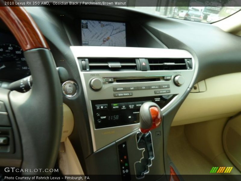 Obsidian Black / Parchment/Brown Walnut 2010 Lexus RX 350 AWD