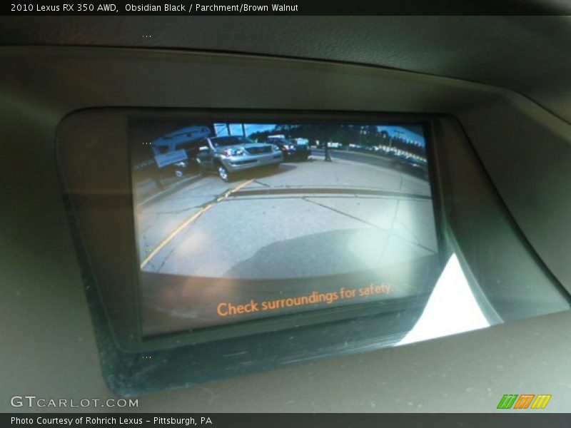 Obsidian Black / Parchment/Brown Walnut 2010 Lexus RX 350 AWD