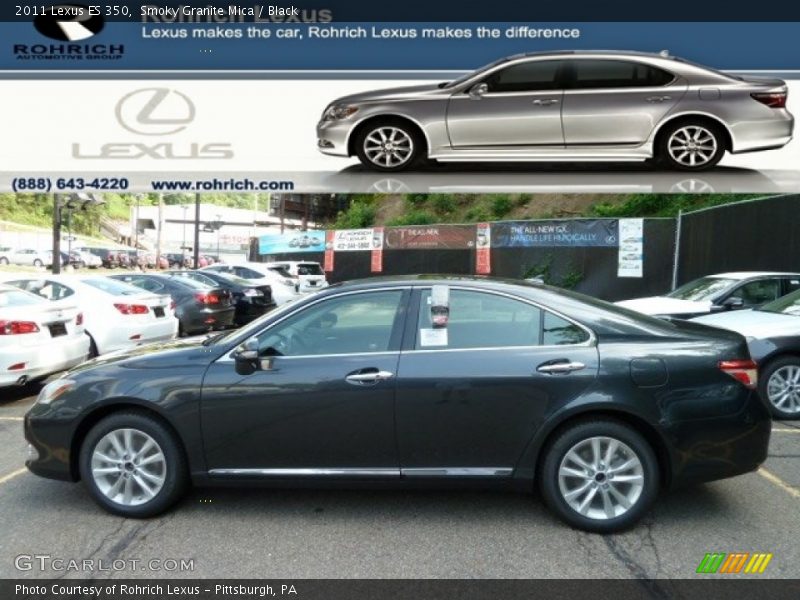 Smoky Granite Mica / Black 2011 Lexus ES 350