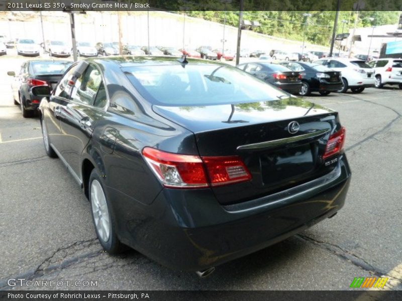 Smoky Granite Mica / Black 2011 Lexus ES 350