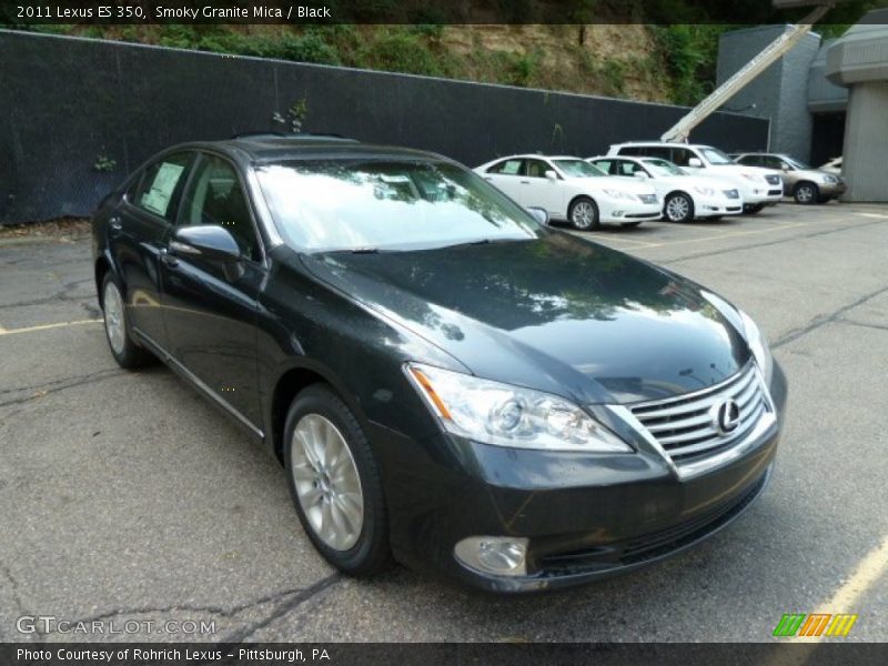 Smoky Granite Mica / Black 2011 Lexus ES 350
