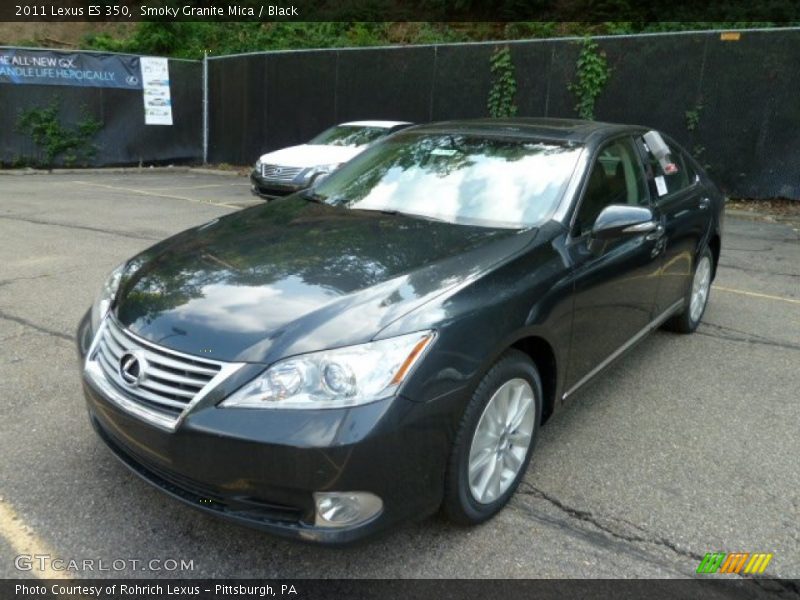 Smoky Granite Mica / Black 2011 Lexus ES 350