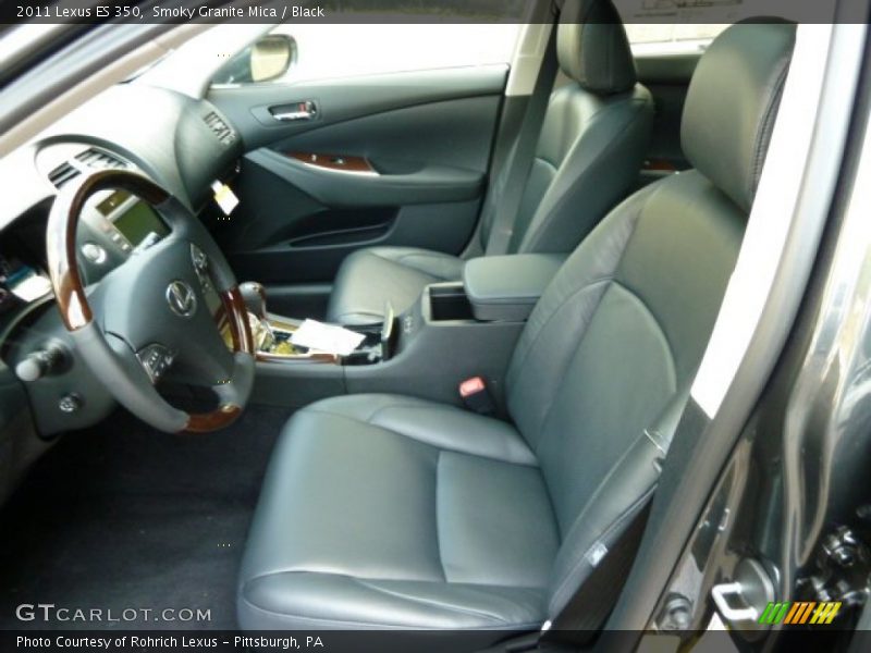 Smoky Granite Mica / Black 2011 Lexus ES 350