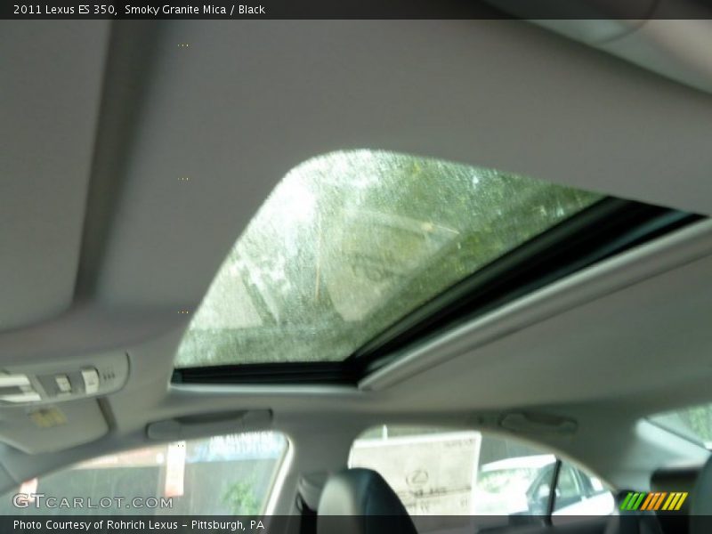 Smoky Granite Mica / Black 2011 Lexus ES 350