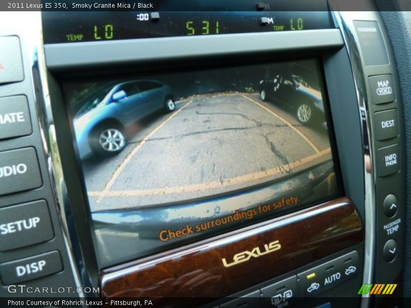 Smoky Granite Mica / Black 2011 Lexus ES 350