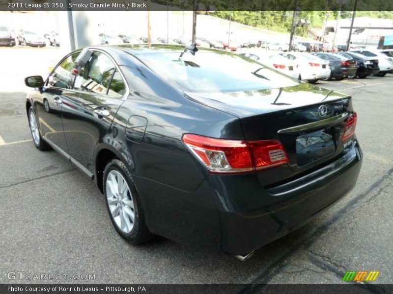 Smoky Granite Mica / Black 2011 Lexus ES 350