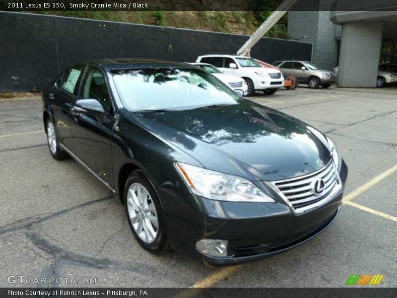 Smoky Granite Mica / Black 2011 Lexus ES 350