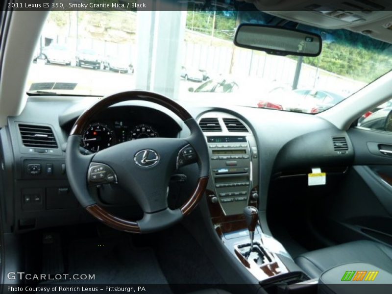 Smoky Granite Mica / Black 2011 Lexus ES 350