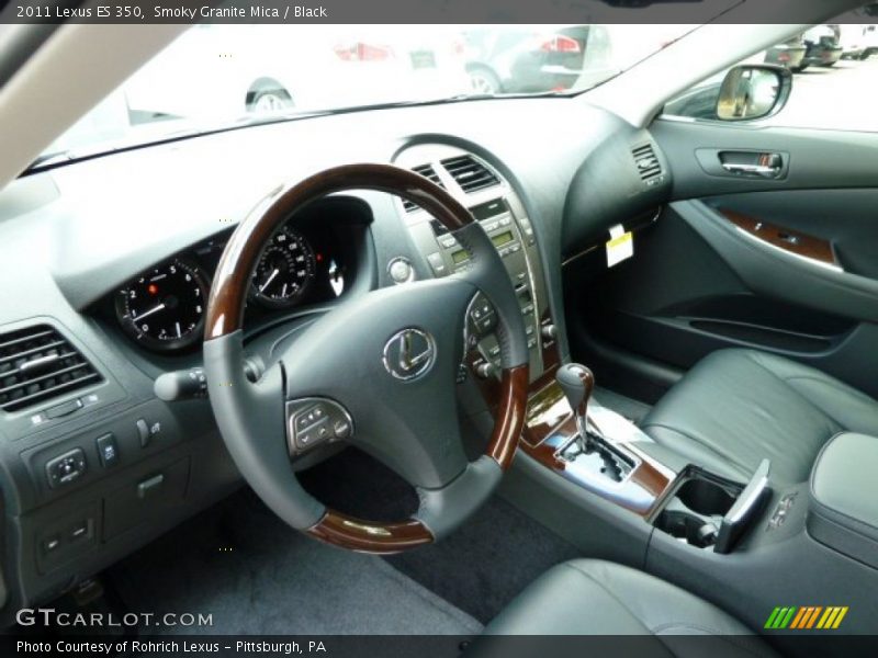 Smoky Granite Mica / Black 2011 Lexus ES 350