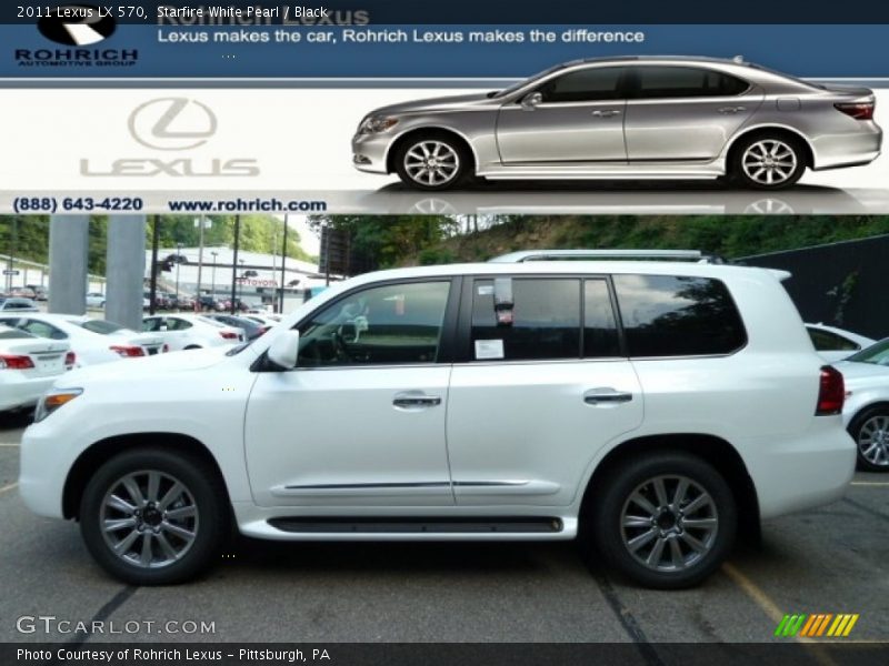 Starfire White Pearl / Black 2011 Lexus LX 570