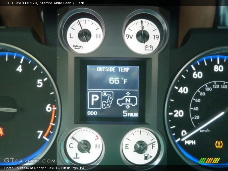 Starfire White Pearl / Black 2011 Lexus LX 570