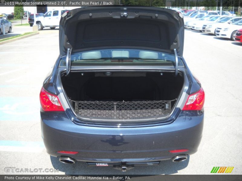Pacific Blue Pearl / Black 2011 Hyundai Sonata Limited 2.0T