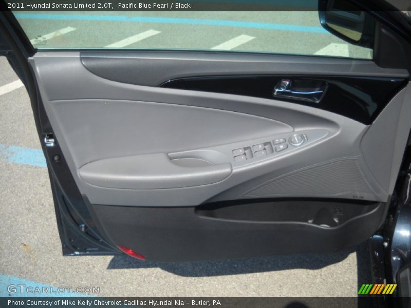 Pacific Blue Pearl / Black 2011 Hyundai Sonata Limited 2.0T