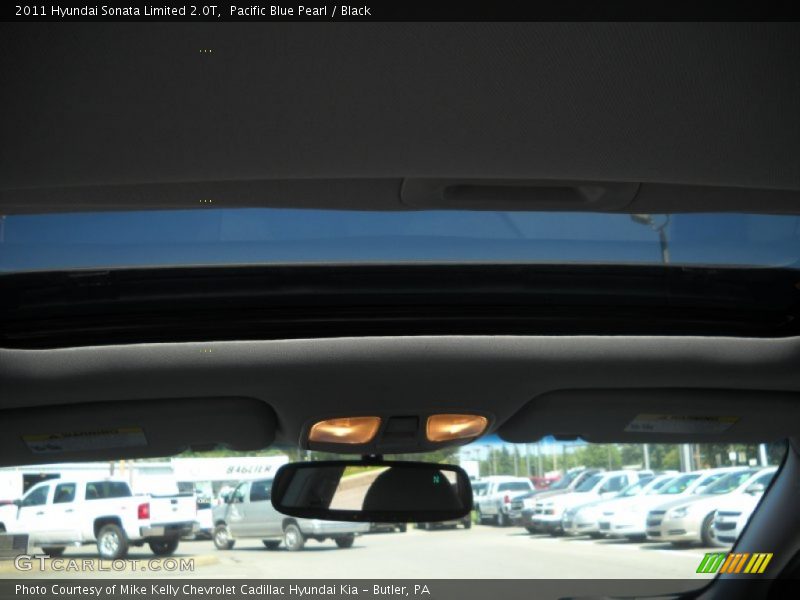 Pacific Blue Pearl / Black 2011 Hyundai Sonata Limited 2.0T