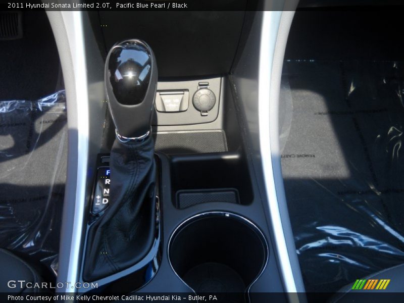 Pacific Blue Pearl / Black 2011 Hyundai Sonata Limited 2.0T
