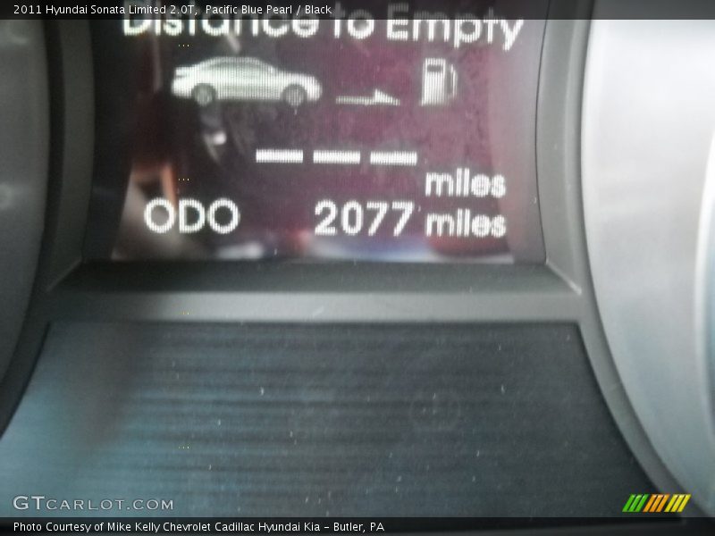 Pacific Blue Pearl / Black 2011 Hyundai Sonata Limited 2.0T