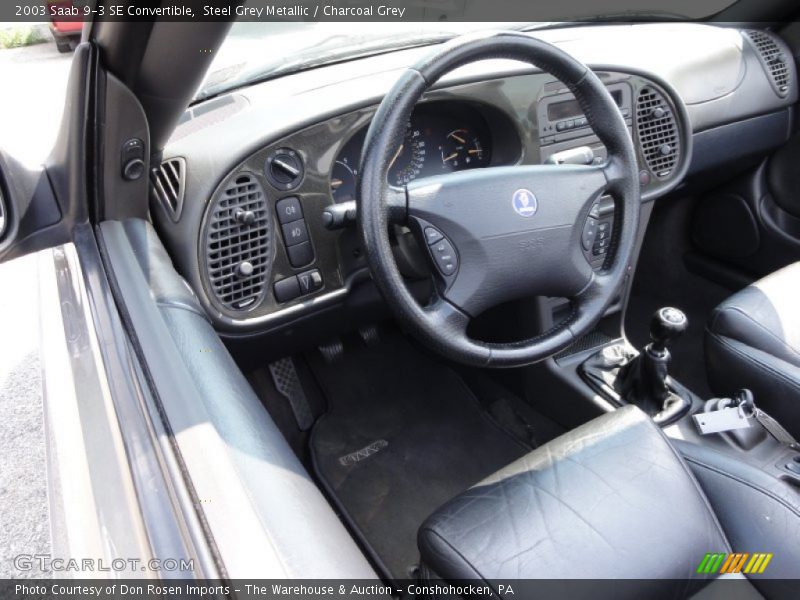  2003 9-3 SE Convertible Charcoal Grey Interior