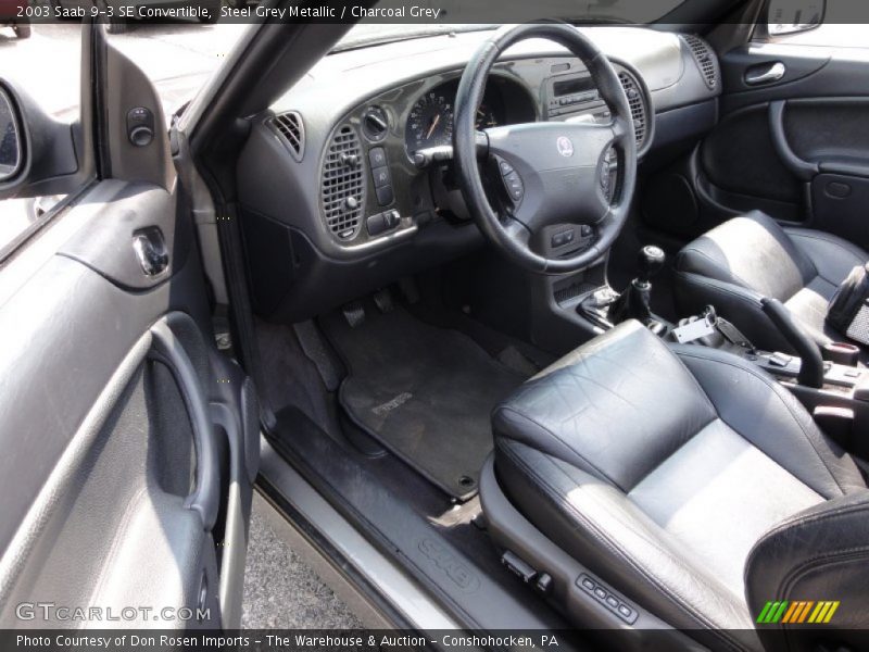  2003 9-3 SE Convertible Charcoal Grey Interior