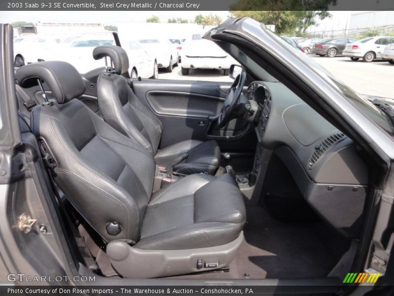  2003 9-3 SE Convertible Charcoal Grey Interior